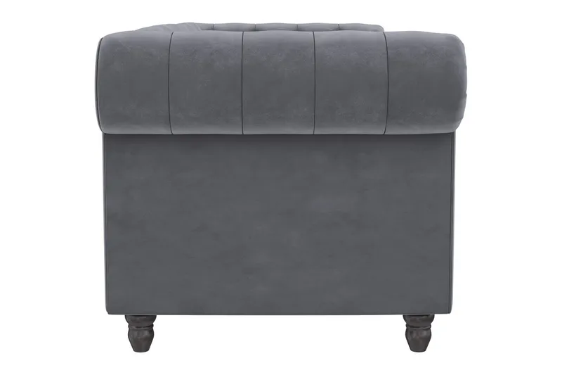 Bäddsoffa Felix 236x87x83 cm, Antracit, Sammet - 236x87x83 cm, Antracit, Sammet - Möbler - Soffa - Bäddsoffa