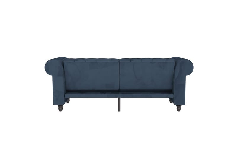 Bäddsoffa Felix 236x87x83 cm, Blå, Sammet - 236x87x83 cm, Blå, Sammet - Möbler - Soffa - Bäddsoffa