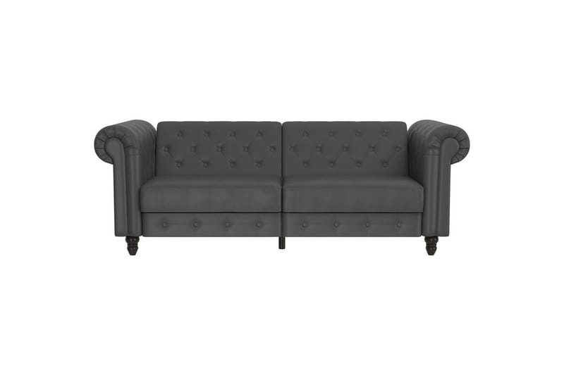 Bäddsoffa Felix 236x87x83 cm, Grå, PU/trä/metall - 236x87x83 cm, Grå, PU/trä/metall - Möbler - Soffa - Bäddsoffa