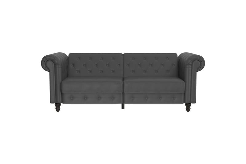 Bäddsoffa Felix 236x87x83 cm, Grå, PU/trä/metall - 236x87x83 cm, Grå, PU/trä/metall - Möbler - Soffa - Bäddsoffa
