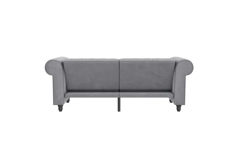 Bäddsoffa Felix 236x87x83 cm, Ljusgrå, Sammet - 236x87x83 cm, Ljusgrå, Sammet - Möbler - Soffa - Bäddsoffa
