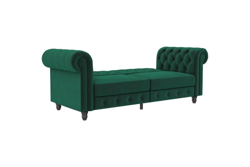 Bäddsoffa Felix 236x87x83 cm, Mörkgrön, Sammet - 236x87x83 cm, Mörkgrön, Sammet - Möbler - Soffa - Bäddsoffa