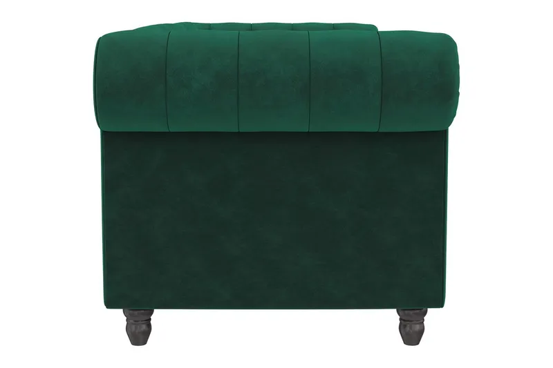 Bäddsoffa Felix 236x87x83 cm, Mörkgrön, Sammet - 236x87x83 cm, Mörkgrön, Sammet - Möbler - Soffa - Bäddsoffa