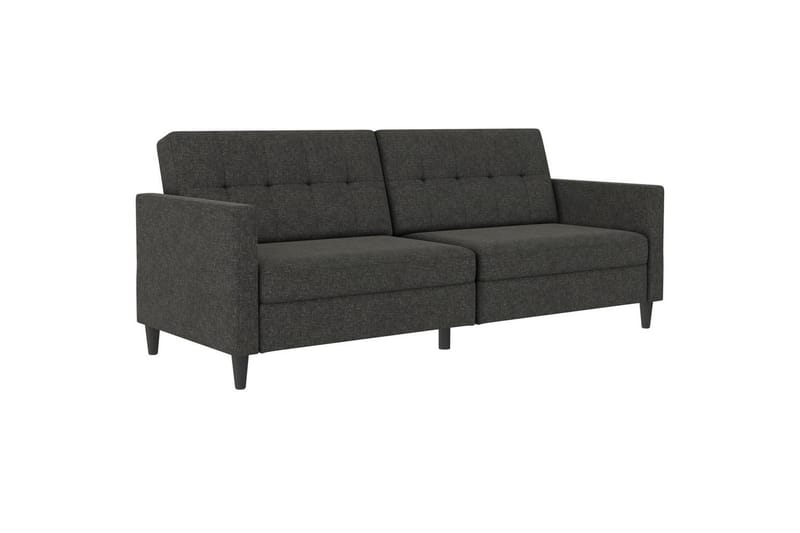 Bäddsoffa Hartford 203x83x82 cm, Antracit, Linnetyg Utseende (100% Polyester - 203x83x82 cm, Antracit, Linnetyg Utseende (100% Polyester - Möbler - Soffa - Bäddsoffa