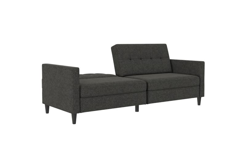 Bäddsoffa Hartford 203x83x82 cm, Antracit, Linnetyg Utseende (100% Polyester - 203x83x82 cm, Antracit, Linnetyg Utseende (100% Polyester - Möbler - Soffa - Bäddsoffa