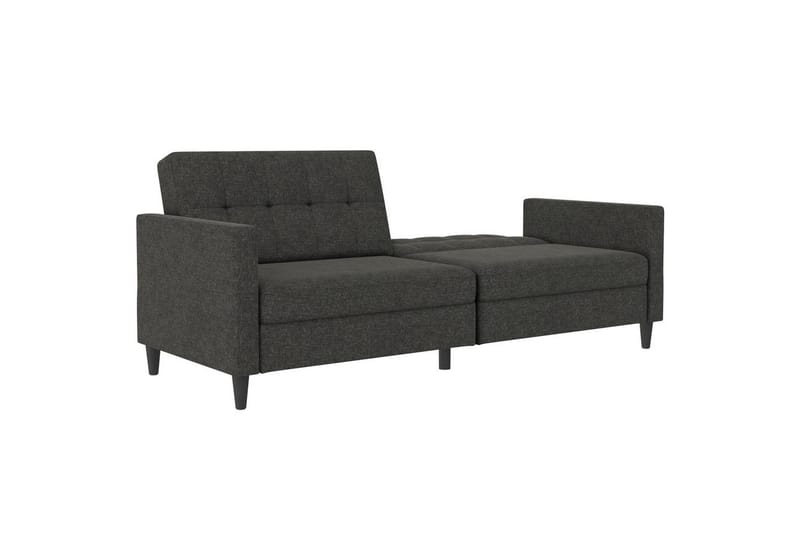 Bäddsoffa Hartford 203x83x82 cm, Antracit, Linnetyg Utseende (100% Polyester - 203x83x82 cm, Antracit, Linnetyg Utseende (100% Polyester - Möbler - Soffa - Bäddsoffa