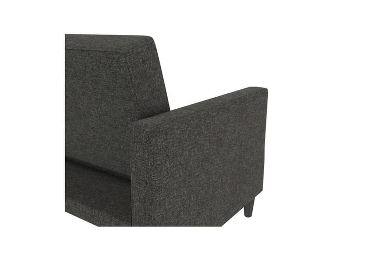Bäddsoffa Hartford 203x83x82 cm, Antracit, Linnetyg Utseende (100% Polyester - 203x83x82 cm, Antracit, Linnetyg Utseende (100% Polyester - Möbler - Soffa - Bäddsoffa