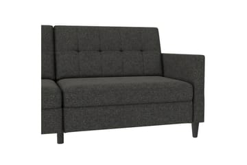 Bäddsoffa Hartford 203x83x82 cm, Antracit, Linnetyg Utseende (100% Polyester - 203x83x82 cm, Antracit, Linnetyg Utseende (100% Polyester - Möbler - Soffa - Bäddsoffa