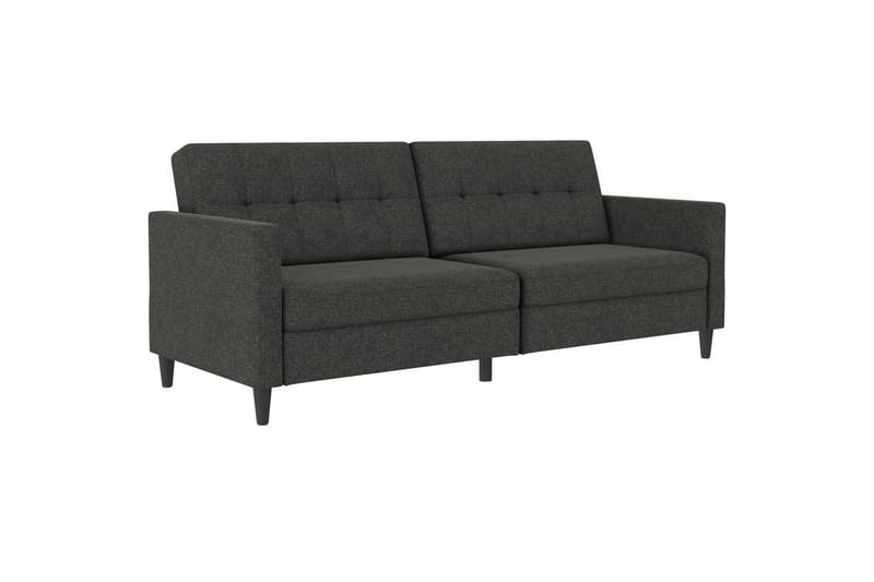 Bäddsoffa Hartford 203x83x82 cm, Antracit, Linnetyg Utseende (100% Polyester, 203x83x82 cm, Antracit, Linnetyg Utseende (100% Polyester