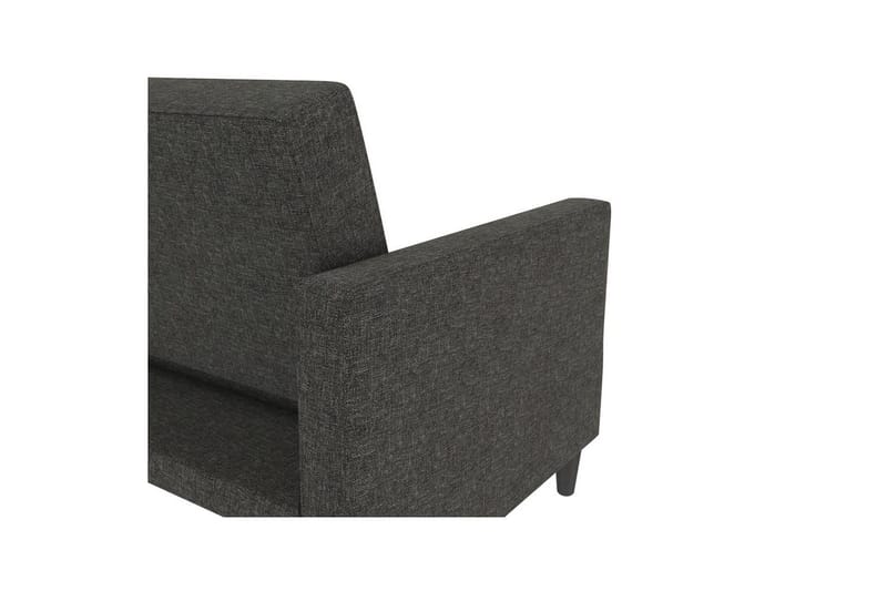 Bäddsoffa Hartford 203x83x82 cm, Antracit, Linnetyg Utseende (100% Polyester - 203x83x82 cm, Antracit, Linnetyg Utseende (100% Polyester - Möbler - Soffa - Bäddsoffa
