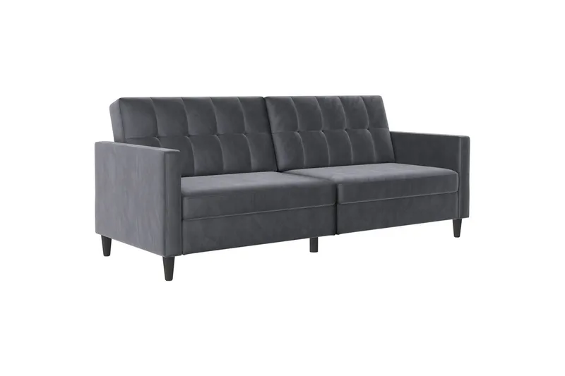 Bäddsoffa Hartford 203x83x82 cm, Antracit, Sammet, 203x83x82 cm, Antracit, Sammet