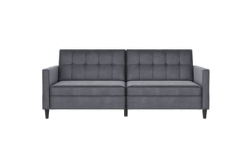 Bäddsoffa Hartford 203x83x82 cm, Antracit, Sammet - 203x83x82 cm, Antracit, Sammet - Möbler - Soffa - Bäddsoffa