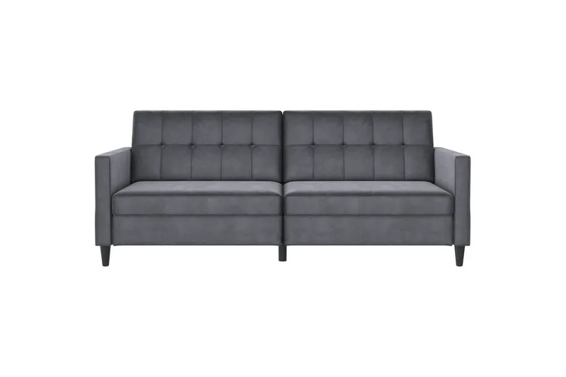 Bäddsoffa Hartford 203x83x82 cm, Antracit, Sammet - 203x83x82 cm, Antracit, Sammet - Möbler - Soffa - Bäddsoffa