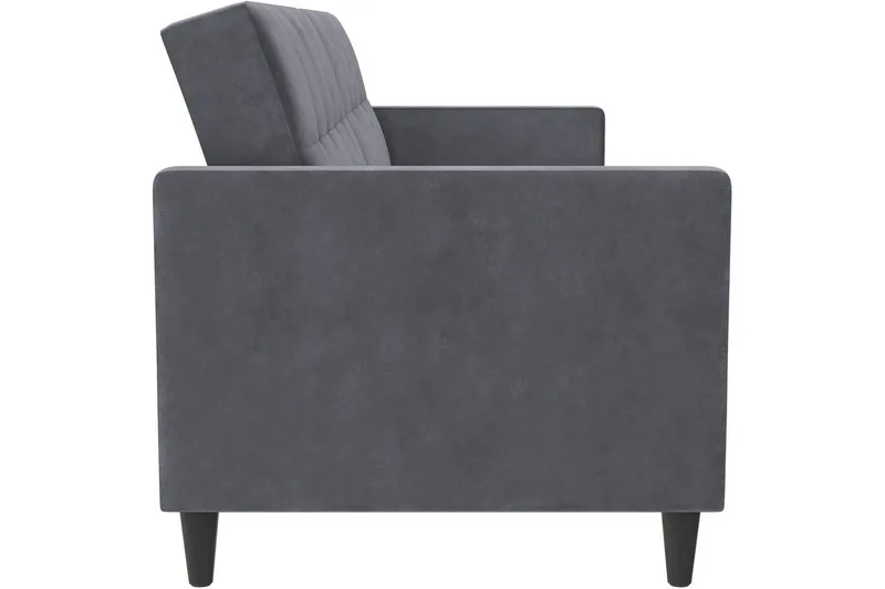 Bäddsoffa Hartford 203x83x82 cm, Antracit, Sammet - 203x83x82 cm, Antracit, Sammet - Möbler - Soffa - Bäddsoffa