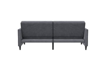Bäddsoffa Hartford 203x83x82 cm, Antracit, Sammet - 203x83x82 cm, Antracit, Sammet - Möbler - Soffa - Bäddsoffa