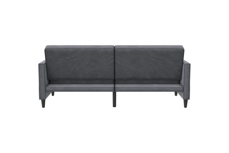 Bäddsoffa Hartford 203x83x82 cm, Antracit, Sammet - 203x83x82 cm, Antracit, Sammet - Möbler - Soffa - Bäddsoffa