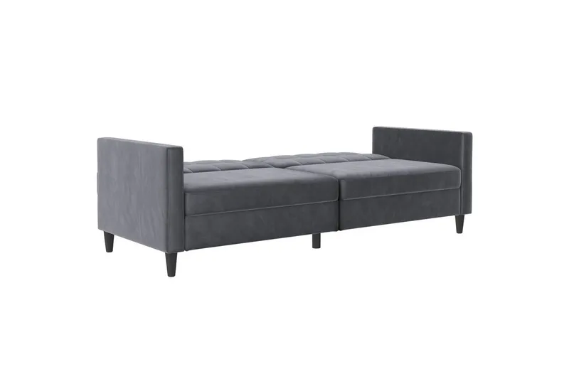 Bäddsoffa Hartford 203x83x82 cm, Antracit, Sammet - 203x83x82 cm, Antracit, Sammet - Möbler - Soffa - Bäddsoffa