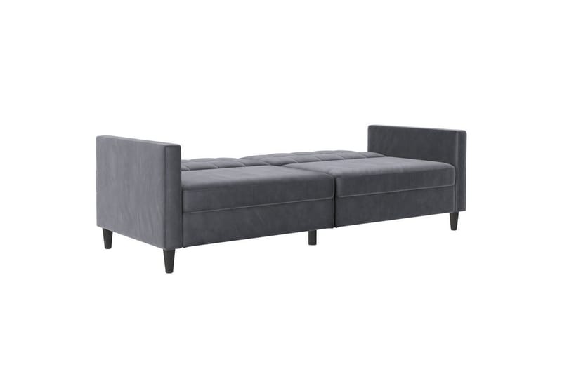 Bäddsoffa Hartford 203x83x82 cm, Antracit, Sammet - 203x83x82 cm, Antracit, Sammet - Möbler - Soffa - Bäddsoffa