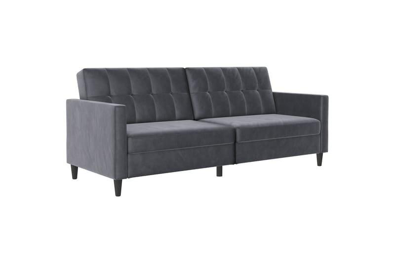 Bäddsoffa Hartford 203x83x82 cm, Antracit, Sammet - 203x83x82 cm, Antracit, Sammet - Möbler - Soffa - Bäddsoffa