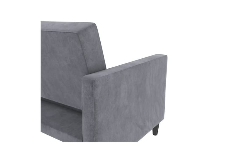 Bäddsoffa Hartford 203x83x82 cm, Antracit, Sammet - 203x83x82 cm, Antracit, Sammet - Möbler - Soffa - Bäddsoffa