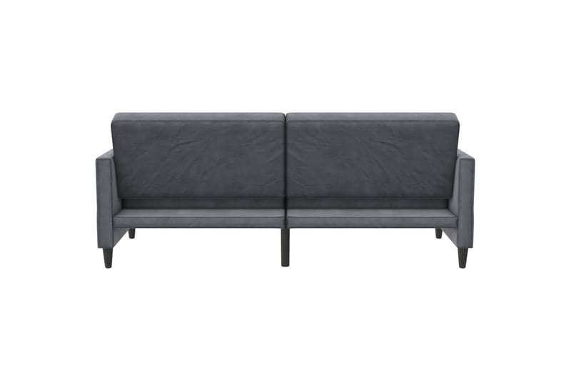 Bäddsoffa Hartford 203x83x82 cm, Antracit, Sammet - 203x83x82 cm, Antracit, Sammet - Möbler - Soffa - Bäddsoffa