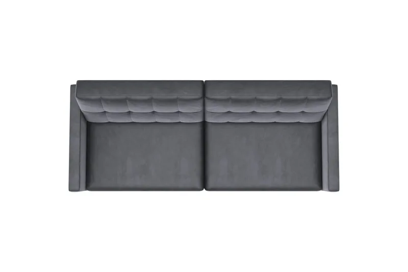 Bäddsoffa Hartford 203x83x82 cm, Antracit, Sammet - 203x83x82 cm, Antracit, Sammet - Möbler - Soffa - Bäddsoffa
