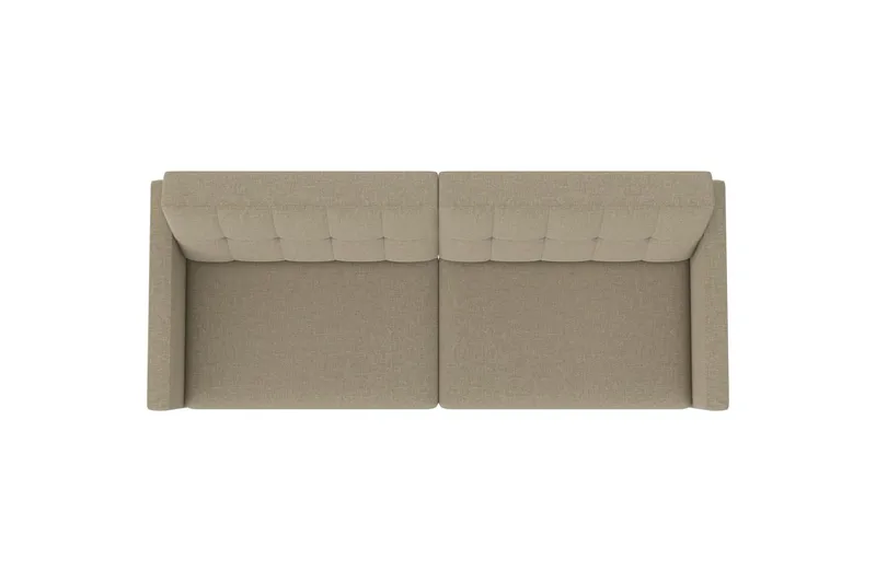 Bäddsoffa Hartford 203x83x82 cm, Cappuccino, Linnetyg Utseende (100% Polyester - 203x83x82 cm, Cappuccino, Linnetyg Utseende (100% Polyester - Möbler - Soffa - Bäddsoffa