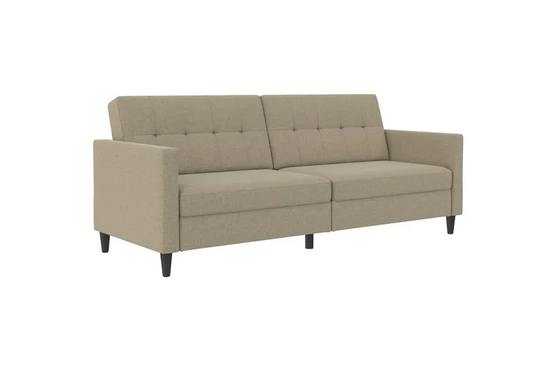 Bäddsoffa Hartford 203x83x82 cm, Cappuccino, Linnetyg Utseende (100% Polyester, 203x83x82 cm, Cappuccino, Linnetyg Utseende (100% Polyester