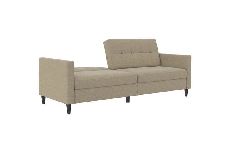 Bäddsoffa Hartford 203x83x82 cm, Cappuccino, Linnetyg Utseende (100% Polyester - 203x83x82 cm, Cappuccino, Linnetyg Utseende (100% Polyester - Möbler - Soffa - Bäddsoffa