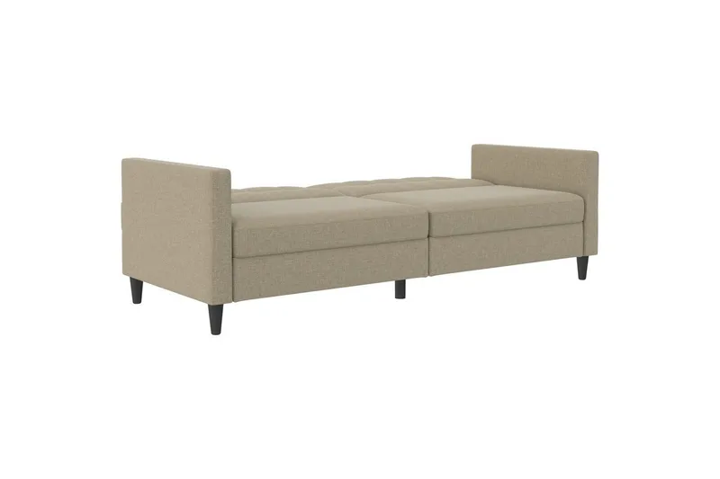Bäddsoffa Hartford 203x83x82 cm, Cappuccino, Linnetyg Utseende (100% Polyester - 203x83x82 cm, Cappuccino, Linnetyg Utseende (100% Polyester - Möbler - Soffa - Bäddsoffa
