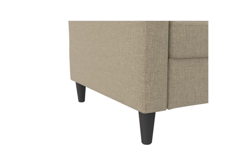 Bäddsoffa Hartford 203x83x82 cm, Cappuccino, Linnetyg Utseende (100% Polyester - 203x83x82 cm, Cappuccino, Linnetyg Utseende (100% Polyester - Möbler - Soffa - Bäddsoffa