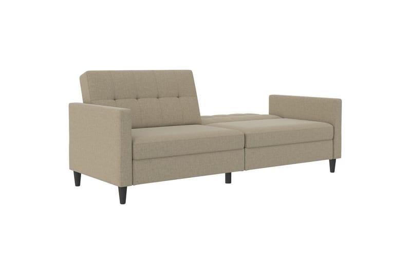 Bäddsoffa Hartford 203x83x82 cm, Cappuccino, Linnetyg Utseende (100% Polyester - 203x83x82 cm, Cappuccino, Linnetyg Utseende (100% Polyester - Möbler - Soffa - Bäddsoffa