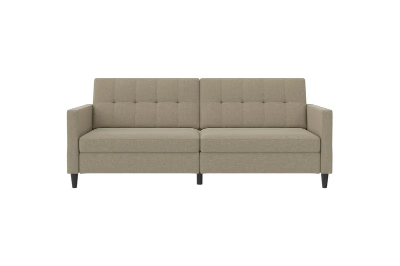 Bäddsoffa Hartford 203x83x82 cm, Cappuccino, Linnetyg Utseende (100% Polyester - 203x83x82 cm, Cappuccino, Linnetyg Utseende (100% Polyester - Möbler - Soffa - Bäddsoffa
