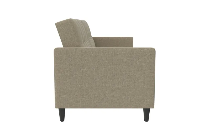 Bäddsoffa Hartford 203x83x82 cm, Cappuccino, Linnetyg Utseende (100% Polyester - 203x83x82 cm, Cappuccino, Linnetyg Utseende (100% Polyester - Möbler - Soffa - Bäddsoffa