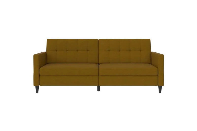 Bäddsoffa Hartford 203x83x82 cm, Curry, Linnetyg Utseende (100% Polyester - 203x83x82 cm, Curry, Linnetyg Utseende (100% Polyester - Möbler - Soffa - Bäddsoffa