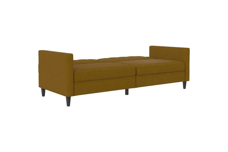 Bäddsoffa Hartford 203x83x82 cm, Curry, Linnetyg Utseende (100% Polyester - 203x83x82 cm, Curry, Linnetyg Utseende (100% Polyester - Möbler - Soffa - Bäddsoffa