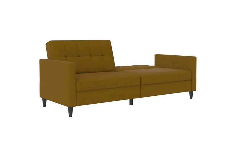Bäddsoffa Hartford 203x83x82 cm, Curry, Linnetyg Utseende (100% Polyester - 203x83x82 cm, Curry, Linnetyg Utseende (100% Polyester - Möbler - Soffa - Bäddsoffa