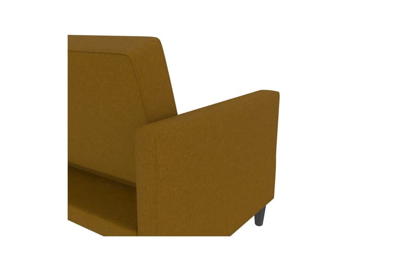 Bäddsoffa Hartford 203x83x82 cm, Curry, Linnetyg Utseende (100% Polyester - 203x83x82 cm, Curry, Linnetyg Utseende (100% Polyester - Möbler - Soffa - Bäddsoffa