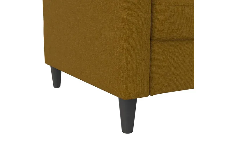 Bäddsoffa Hartford 203x83x82 cm, Curry, Linnetyg Utseende (100% Polyester - 203x83x82 cm, Curry, Linnetyg Utseende (100% Polyester - Möbler - Soffa - Bäddsoffa