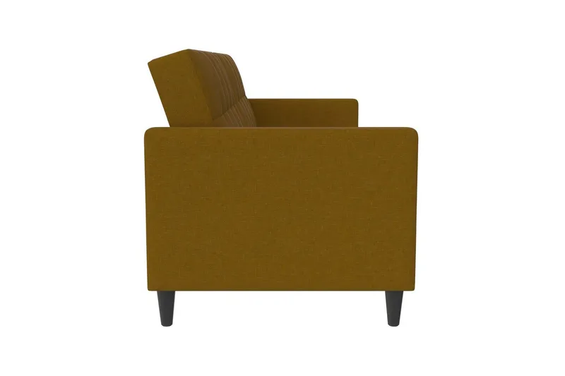 Bäddsoffa Hartford 203x83x82 cm, Curry, Linnetyg Utseende (100% Polyester - 203x83x82 cm, Curry, Linnetyg Utseende (100% Polyester - Möbler - Soffa - Bäddsoffa