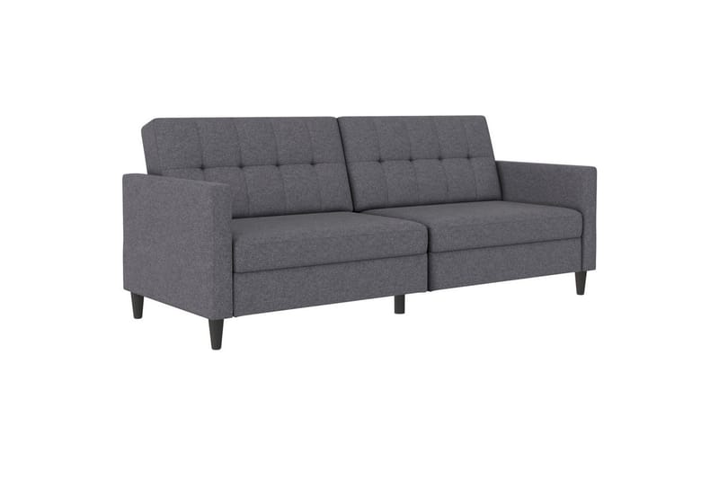 Bäddsoffa Hartford 203x83x82 cm, Grå, Linnetyg Utseende (100% Polyester - 203x83x82 cm, Grå, Linnetyg Utseende (100% Polyester - Möbler - Soffa - Bäddsoffa