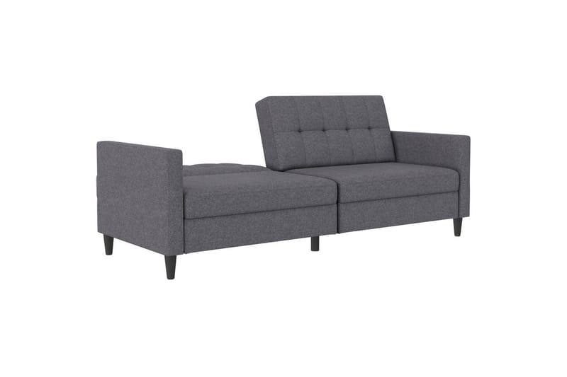 Bäddsoffa Hartford 203x83x82 cm, Grå, Linnetyg Utseende (100% Polyester - 203x83x82 cm, Grå, Linnetyg Utseende (100% Polyester - Möbler - Soffa - Bäddsoffa