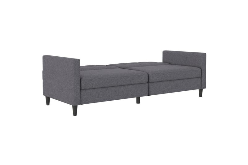 Bäddsoffa Hartford 203x83x82 cm, Grå, Linnetyg Utseende (100% Polyester - 203x83x82 cm, Grå, Linnetyg Utseende (100% Polyester - Möbler - Soffa - Bäddsoffa