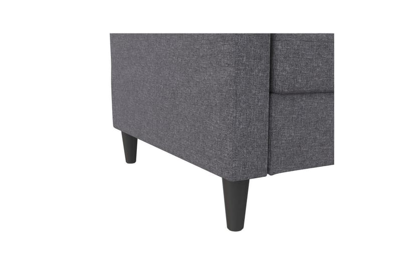 Bäddsoffa Hartford 203x83x82 cm, Grå, Linnetyg Utseende (100% Polyester - 203x83x82 cm, Grå, Linnetyg Utseende (100% Polyester - Möbler - Soffa - Bäddsoffa