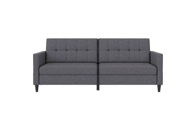 Bäddsoffa Hartford 203x83x82 cm, Grå, Linnetyg Utseende (100% Polyester - 203x83x82 cm, Grå, Linnetyg Utseende (100% Polyester - Möbler - Soffa - Bäddsoffa