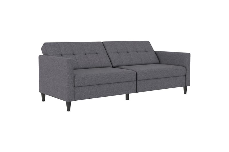 Bäddsoffa Hartford 203x83x82 cm, Grå, Linnetyg Utseende (100% Polyester - 203x83x82 cm, Grå, Linnetyg Utseende (100% Polyester - Möbler - Soffa - Bäddsoffa