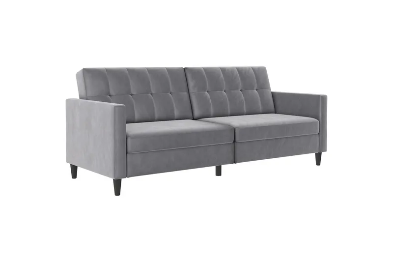 Bäddsoffa Hartford 203x83x82 cm, Grå, Sammet, 203x83x82 cm, Grå, Sammet
