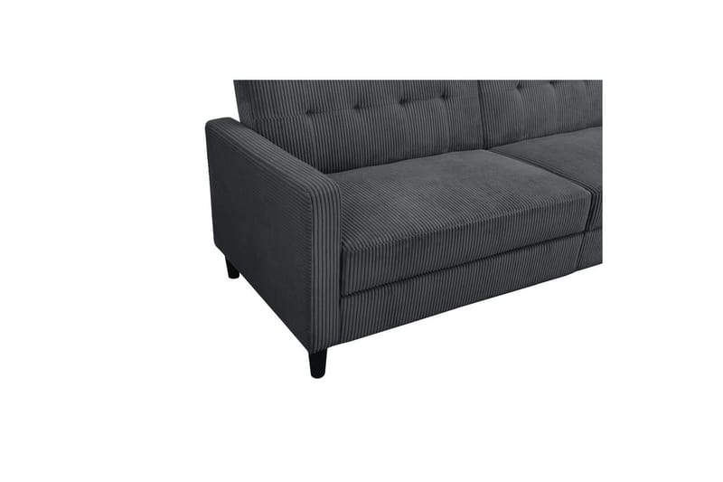 Bäddsoffa Hartford II 203x83x82 cm, Antracit - 203x83x82 cm, Antracit - Möbler - Soffa - Bäddsoffa