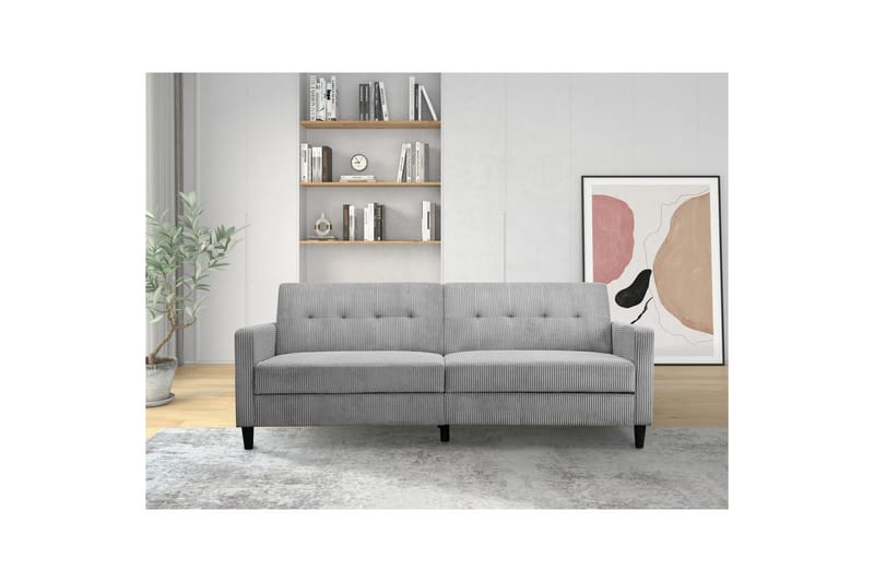 Bäddsoffa Hartford II 203x83x82 cm, Grå - 203x83x82 cm, Grå - Möbler - Soffa - Bäddsoffa