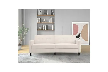 Bäddsoffa Hartford II 203x83x82 cm, Kräm - 203x83x82 cm, Kräm - Möbler - Soffa - Bäddsoffa